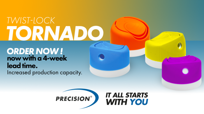 Immediate Supply Available for PRECISIONs TORNADO™ Twist-lock Actuator